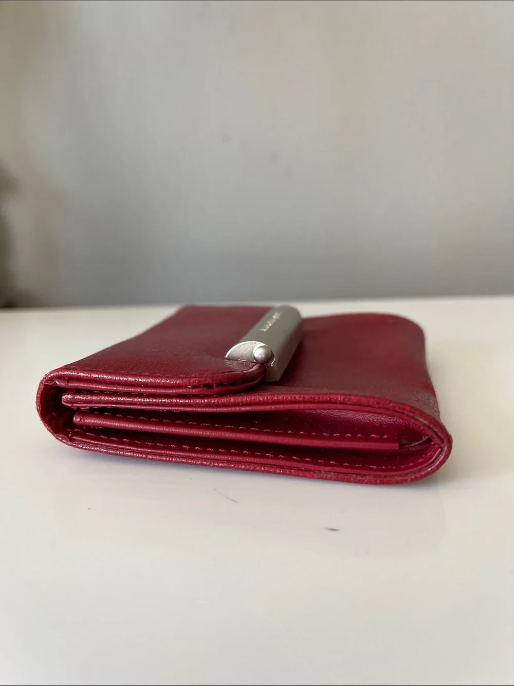 Mandarina Duck Hera Leather Card Holder Small Wallet Italy